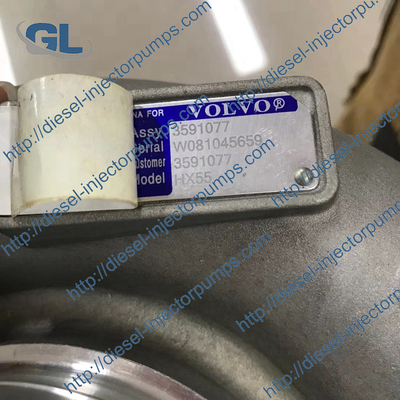 HX55 στροβιλοσυμπιεστής 3591077 1677726 3591077-δ τούρμπο για το φορτηγό FH12 FM12 της VO-LVO με τη μηχανή D12C